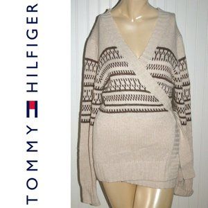 Tommy Hilfiger wrap sweater cardigan sz. L VGUC
